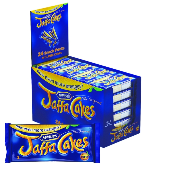 Mini Jaffa Cakes - Box of 20 Packs of 4 Cakes