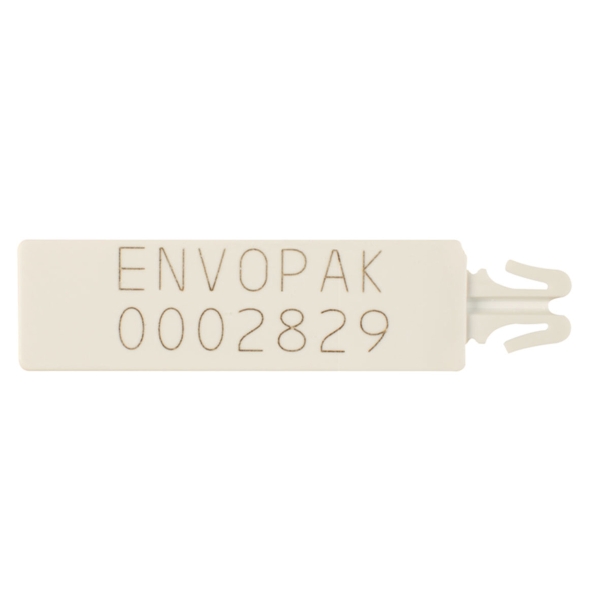 Numbered Envopolyseal Clip White - Pack of 1000