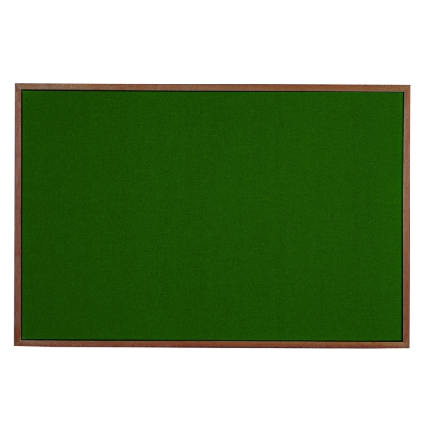 QUARTET OAK FRAMED FELT NOTICE BOARD 600MM X 900MM - GREEN