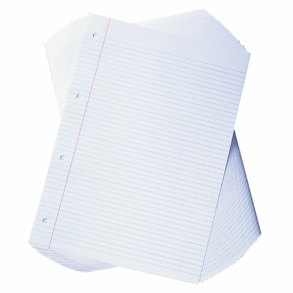 Lyreco Budget White A4 Ruled Paper 60gsm - Pack of 1 Ream (500 Sheets)