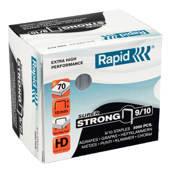 Rapid 9/10 Super Strong Staples - Box of 5000