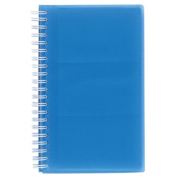 EXACLAIR LINICOLOR BUSINESS CARD HOLDER POLYPROPYLENE 96 CARD CAPACITY BLUE