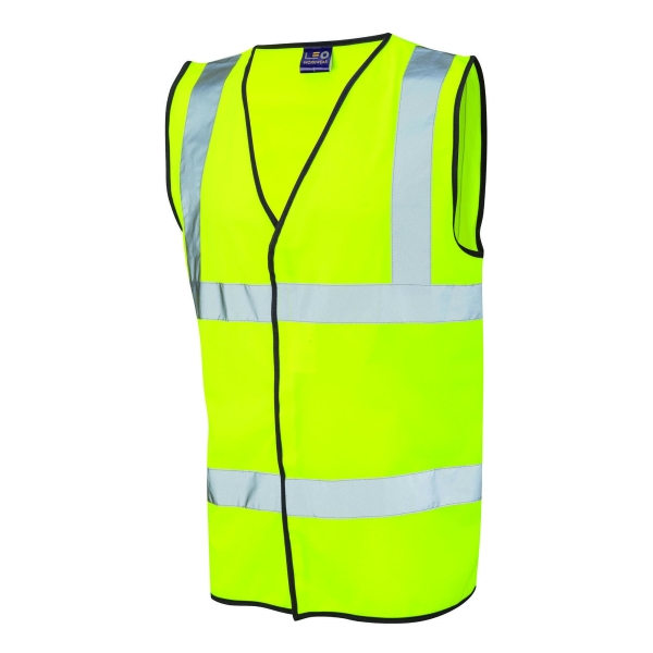 Leo High Visibility Waistcoat First Aid Logo Yellow XL