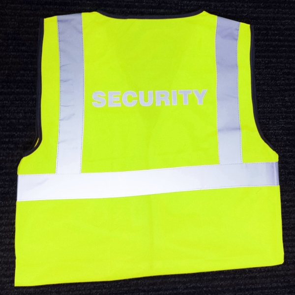 Leo High Visibility Waistcoat Security Logo Yellow Small