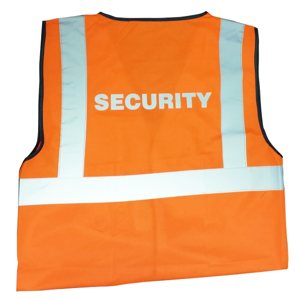 Leo High Visibility Waistcoat Security Logo Orange Small