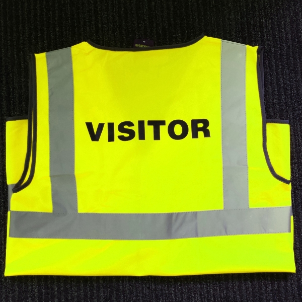 Leo High Visibility Waistcoat Visitor Logo Yellow XXL