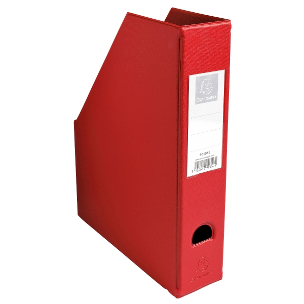 Exacompta 70mm Wide Spine Magazine File - Red