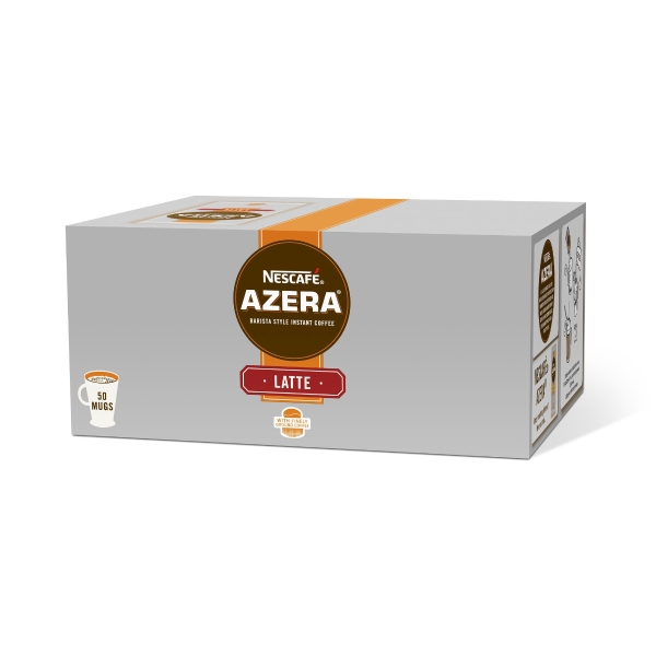 NESCAFÉ AZERA Latte Instant Coffee Sachet 18g box of 50