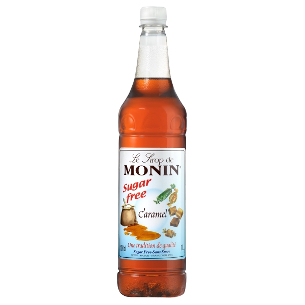 Monin Sugar Free Syrup Caramel 1 Litre