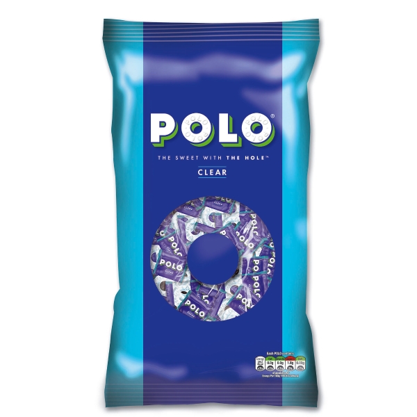 POLO Individually wrapped clear mint sweets - 660g