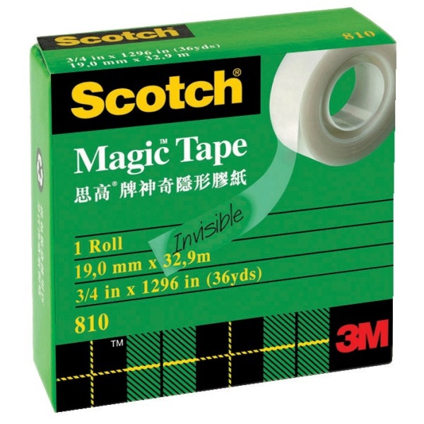 SCOTCH MAGIC STICKY TAPE - 19MM X 33M ROLL