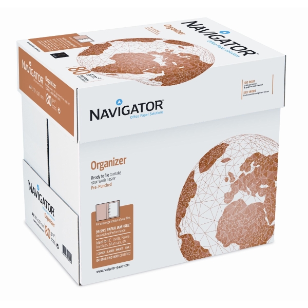 Papír Navigator Organizer s 4-děrováním A4 80g/m2, 500 listů TEST2