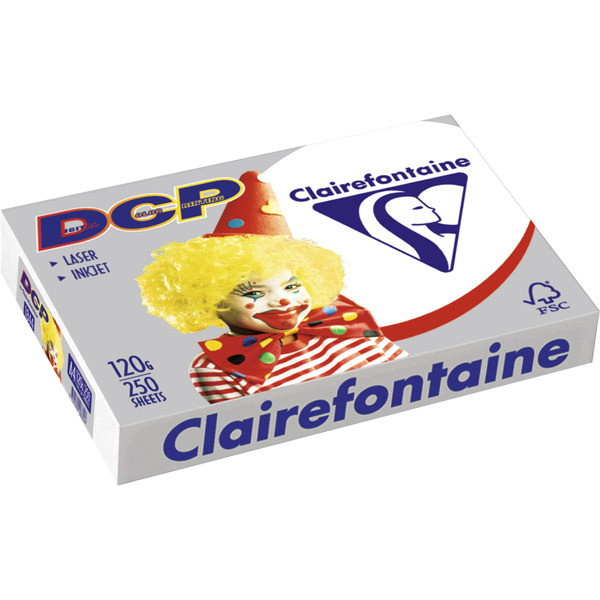 Clairefontaine DCP Papier, A4, 120 g/m², weiss, 250 Blatt