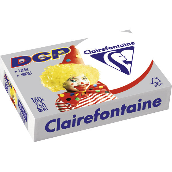 Clairefontaine DCP Papier, A4, 160 g/m², weiss, 250 Blatt