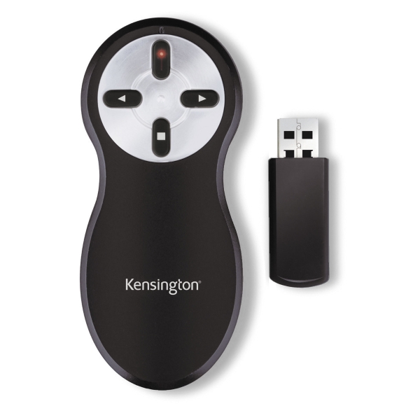 Maus Kensington 33374EU Wireless Presenter, USB, und Laserpointer, 20m