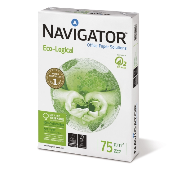 Navigator Eco-Logical Papier, A4, 75 g/m², weiss, 500 Blatt