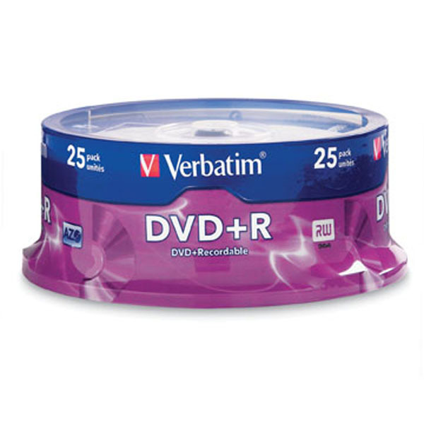 DVD+R Verbatim 43500, 4,7GB, Schreibgeschwindigkeit: 16x, Spindel, 25 Stück