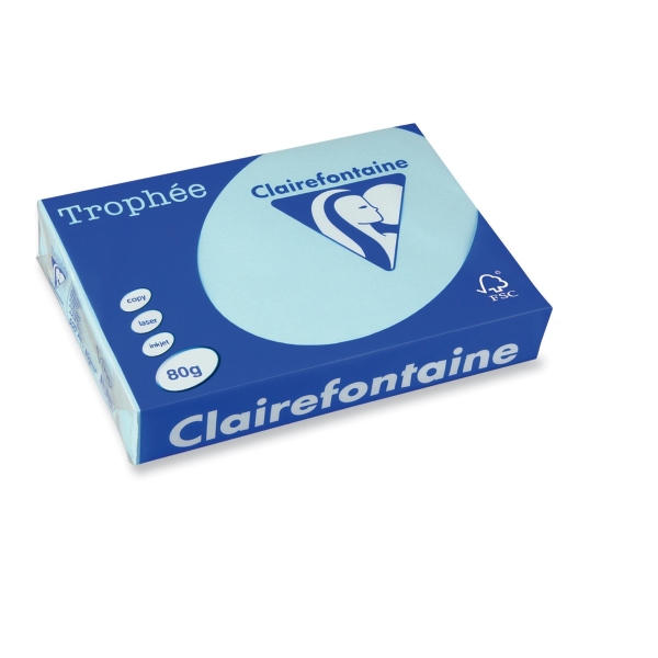 Trophee Farbpapier, A3, 80 g/m², hellblau, 500 Blatt