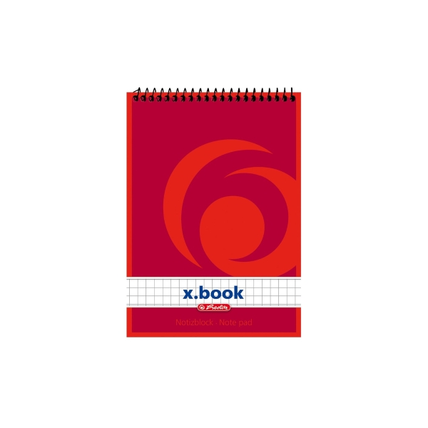 HERLITZ TOP SPIRAL PAD A6 50SHT 5X5