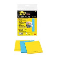 Post-it 2900-BY Super Sticky 25 labels 73x73mm yellow/blue - pack of 3