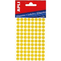 AVERY COLOUR LABELS DIAM. 8MM - BOX OF 480 YELLOW