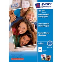 PK100 AVERY 2496 I/JET GLOSS PAP A4 180G