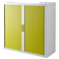 PAPERFLOW CUPBOARD 1M GREEN/WHITE