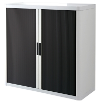 PAPERFLOW CUPBOARD 1M BLACK/ WHITE