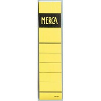 Mercantil mappietiketti tarralla 40mm keltainen, 1 kpl=100 etikettiä