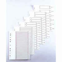 LYRECO 1-12 INDEX PP WHITE