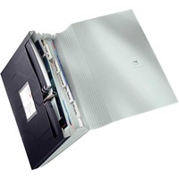 LEITZ PRESTIGE CONF FOLDER 6-PART PP BLK