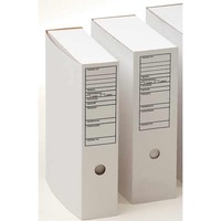 FILING BOX A4 70MM WITH LABEL WHITE