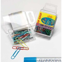 BX100 SHF PAPER CLIP 25MM ASSTD COL