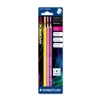 Staedtler Wopex lyijykynäsetti HB neon blisteri, 1 kpl=3 kynää