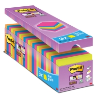 Post-it Super Sticky viestilappu 76x76mm värilajitelma, 1 kpl=24 nidettä