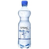 Spring Aqua hiilihapollinen lähdevesi 0,5L, 1 kpl=12 pulloa