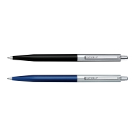 SENATOR 2866 B/PEN CHROME MED BLUE