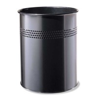 TWINCO METAL WASTE BIN 14 LITRE BLACK