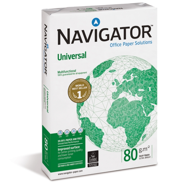 Navigator Universal kopiopaperi A3 80g, 1 kpl=500 arkkia