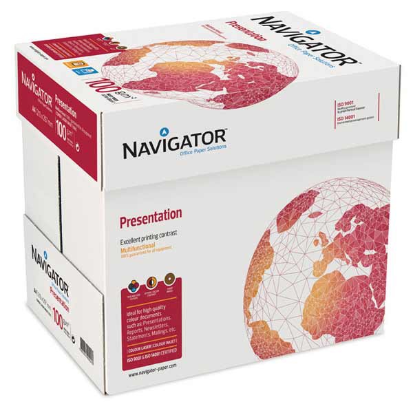 NAVIGATOR PRESENTATION PAPER WHITE A4 100GSM - REAM OF 500 SHEETS