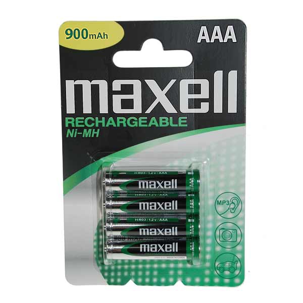 PK4 MAXELL AAA/HR03  RECH BATTERY