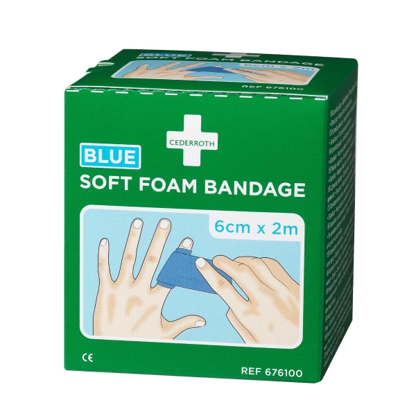 BX2 CEDERROTH SOFT FOAM BAND. 6CMX2MBLUE