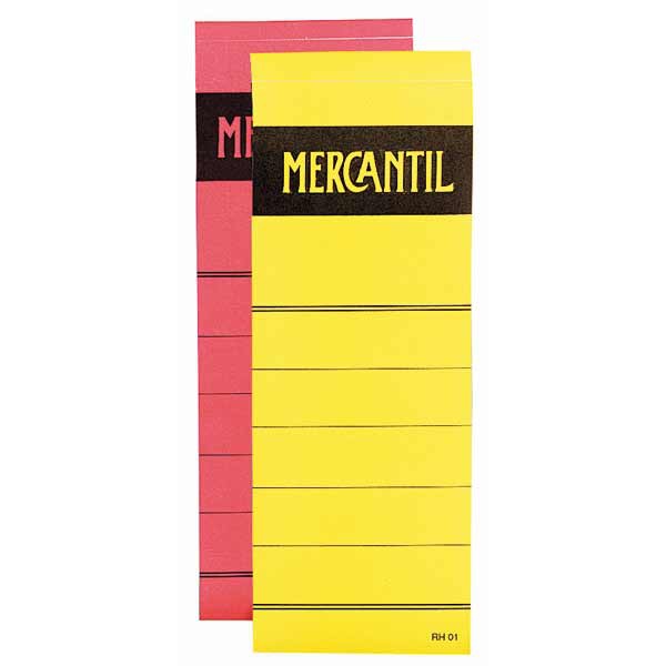 Mercantil mappietiketti 70mm punainen, 100 kpl