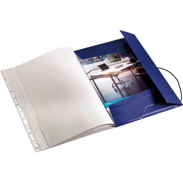 LEITZ PRESTIGE ORGANIZER 6-PART PP BLUE