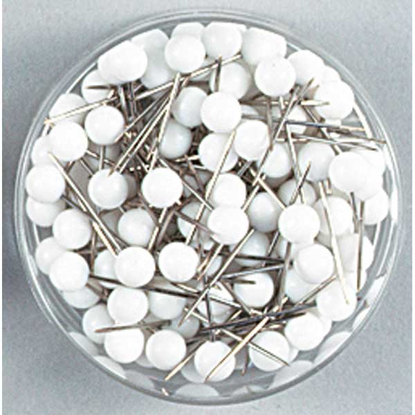 BX100 MAP PINS 15+5MM WHITE