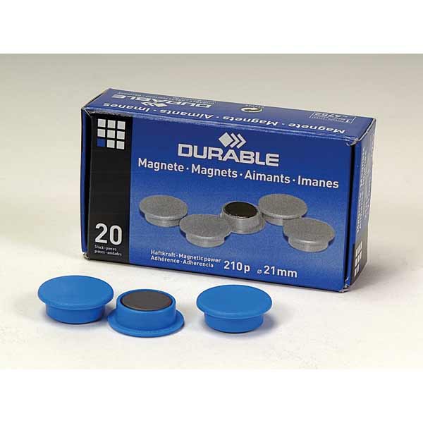 BX2 DURABLE 4752 MAGNET 21MM BLUE