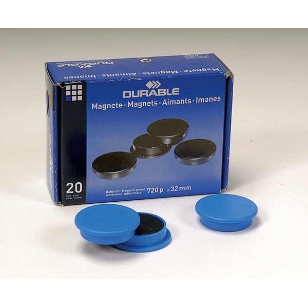 BX20 DURABLE 4753 MAGNET 32MM BLUE