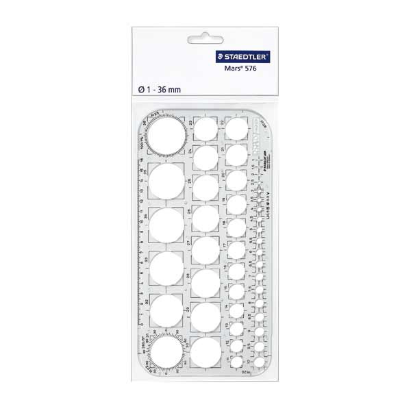 STAEDTLER 576 01F  MARS CIRCLE TEMPLATE