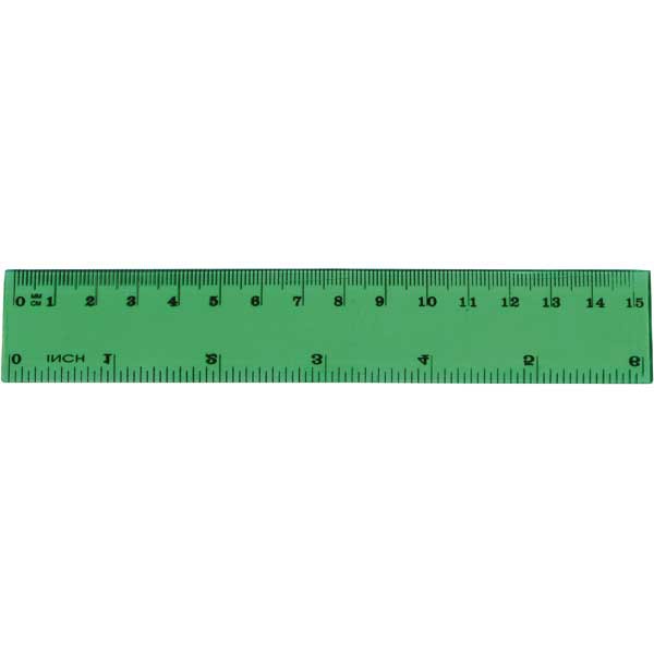 BX25 RULER 15CM RED