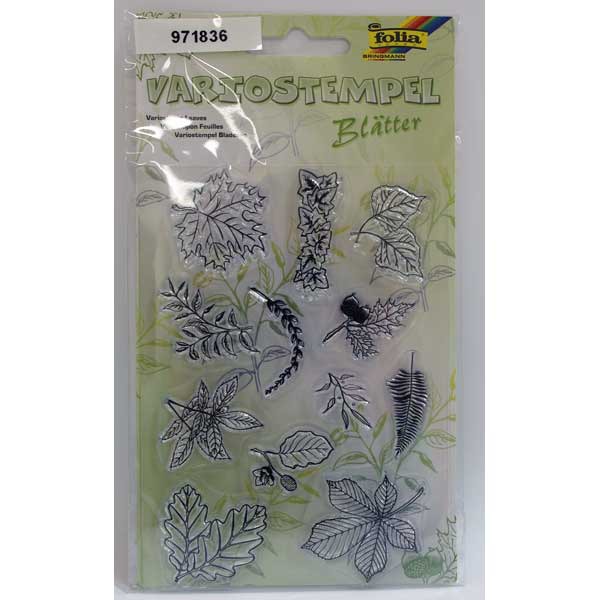 FOLIA 30112 STAMP SET LEAFES